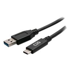 C2G 6in USB-C to USB-A SuperSpeed USB 5Gbps Cable M/M - USB kabel - USB typ A (M) do USB-C (M) - USB 3.2 Gen 1 - 30 V - 3 A