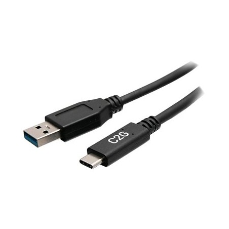 C2G 6in USB-C to USB-A SuperSpeed USB 5Gbps Cable M/M - USB kabel - USB typ A (M) do USB-C (M) - USB 3.2 Gen 1 - 30 V - 3 A