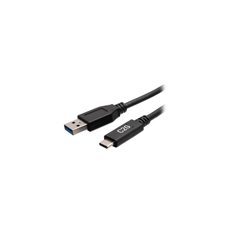 C2G 1ft USB-C to USB-A SuperSpeed USB 5Gbps Cable M/M - USB kabel - USB typ A (M) do USB-C (M) - USB 3.2 Gen 1 - 30 V - 3 A