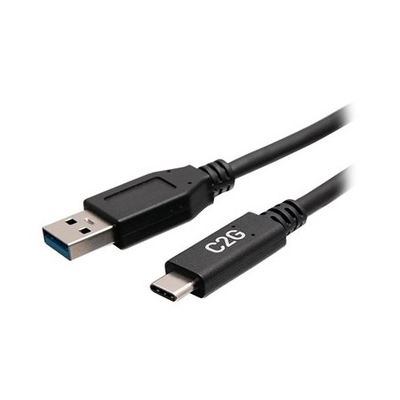 C2G 1ft USB-C to USB-A SuperSpeed USB 5Gbps Cable M/M - USB kabel - USB typ A (M) do USB-C (M) - USB 3.2 Gen 1 - 30 V - 3 A