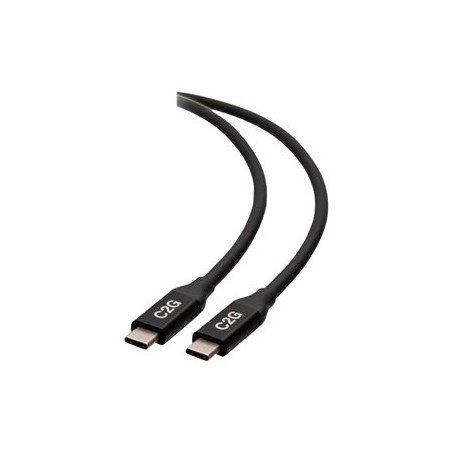 C2G 2.5ft (0.8m) USB-C Male to USB-C Male Cable (20V 5A) - USB4 (40Gbps) - USB kabel - USB-C (M) do USB-C (M) - USB 2.0 / USB