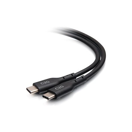 C2G 12ft (3.7m) USB-C Male to USB-C Male Cable (20V 5A) - USB 2.0 (480Mbps) - USB kabel - USB-C (M) do USB-C (M) - USB 2.0 - 20