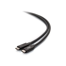 C2G 2.5ft Thunderbolt 4 USB C Cable - USB C to USB C - 40Gbps - M/M - Kabel Thunderbolt - USB-C (M) do USB-C (M) - USB 3.2 /