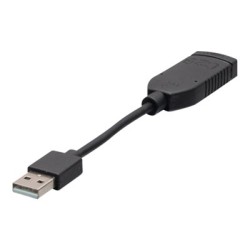 C2G USB-C to USB-A Dongle Adapter Converter - USB kabel - USB-C (M) do USB (F) - USB 2.0 - 30 V - černá
