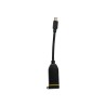 C2G 4K HDMI Dongle Adapter Ring with Mini DisplayPort, DisplayPort, and USB C - Retractable Universal Mount - Video adapter kit