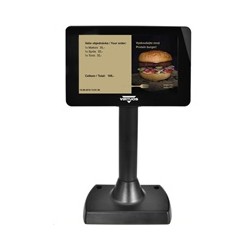 Virtuos 7" LCD barevný zákaznický displej Virtuos SD700F, USB, černý