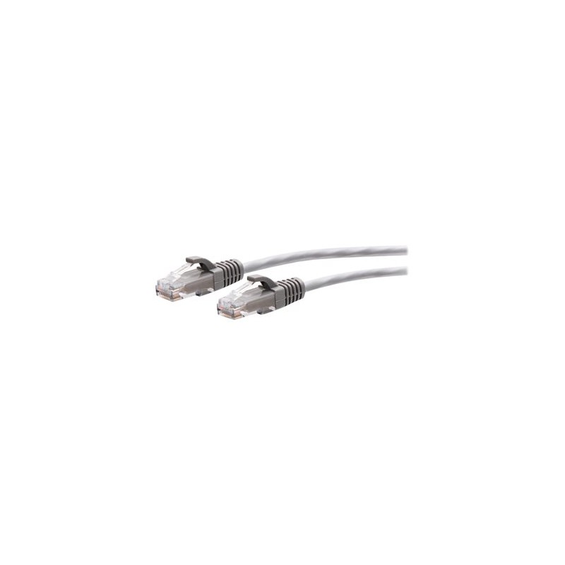 C2G 9ft (2.7m) Cat6a Snagless Unshielded (UTP) Slim Ethernet Network Patch Cable - Gray - Patch kabel - RJ-45 (M) do RJ-45 (M)