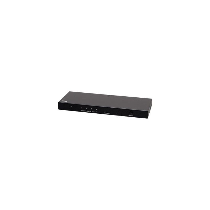 C2G 4-Port HDMI Switch - 4K HDMI Video Switch Box - Rozdělovač video / audio - 4 x HDMI - desktop