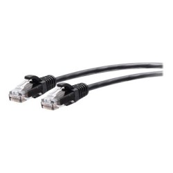 C2G 2ft (0.6m) Cat6a Snagless Unshielded (UTP) Slim Ethernet Network Patch Cable - Black - Patch kabel - RJ-45 (M) do RJ-45 (M)
