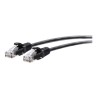 C2G 2ft (0.6m) Cat6a Snagless Unshielded (UTP) Slim Ethernet Network Patch Cable - Black - Patch kabel - RJ-45 (M) do RJ-45 (M)