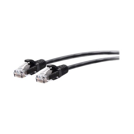 C2G 6ft (1.8m) Cat6a Snagless Unshielded (UTP) Slim Ethernet Network Patch Cable - Black - Patch kabel - RJ-45 (M) do RJ-45 (M)