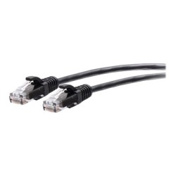 C2G 9ft (2.7m) Cat6a Snagless Unshielded (UTP) Slim Ethernet Network Patch Cable - Black - Patch kabel - RJ-45 (M) do RJ-45 (M)
