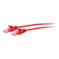 C2G 25ft (7.6m) Cat6a Snagless Unshielded (UTP) Slim Ethernet Network Patch Cable - Red - Patch kabel - RJ-45 (M) do RJ-45 (M)