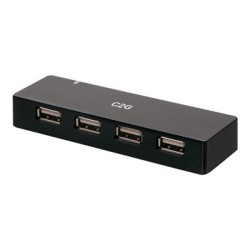 C2G 4-Port USB-A Hub with 5V 2A Power Supply - Rozbočovač - 4 x USB 2.0 - desktop