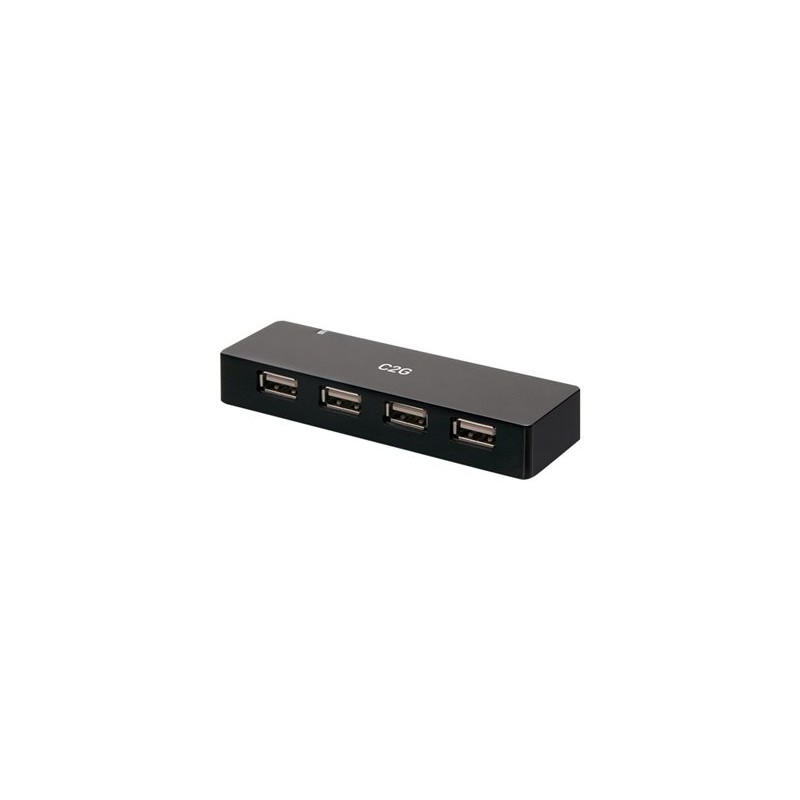 C2G 4-Port USB-A Hub with 5V 2A Power Supply - Rozbočovač - 4 x USB 2.0 - desktop