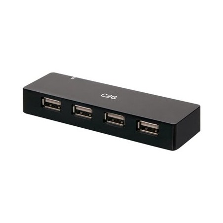 C2G 4-Port USB-A Hub with 5V 2A Power Supply - Rozbočovač - 4 x USB 2.0 - desktop
