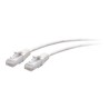 C2G 15ft (4.5m) Cat6a Snagless Unshielded (UTP) Slim Ethernet Network Patch Cable - White - Patch kabel - RJ-45 (M) do RJ-45