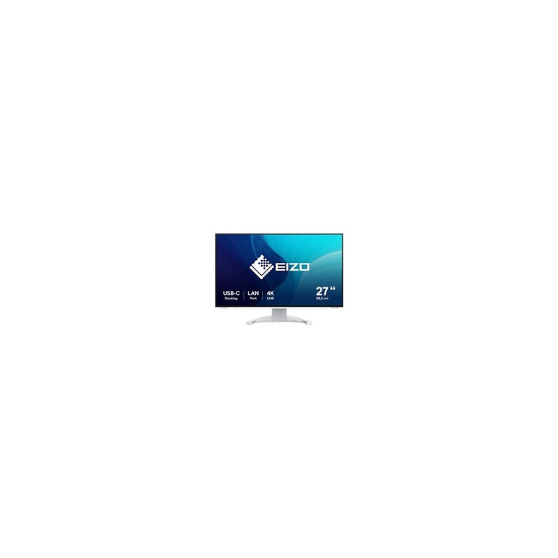 EIZO MT 27" EV2740X-WT FlexScan, IPS, 3840x2160, 350nit, 2000:1, 14ms, DisplayPort, 2xHDMI, USB-C, USB, Repro, Bílý