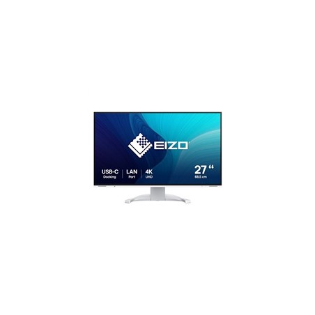 EIZO MT 27" EV2740X-WT FlexScan, IPS, 3840x2160, 350nit, 2000:1, 14ms, DisplayPort, 2xHDMI, USB-C, USB, Repro, Bílý