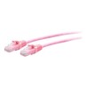 C2G 5ft (1.5m) Cat6a Snagless Unshielded (UTP) Slim Ethernet Network Patch Cable - Pink - Patch kabel - RJ-45 (M) do RJ-45 (M)