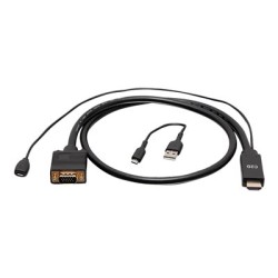 C2G 6ft (1.8m) HDMI to VGA Active Video Adapter Cable - 1080p - Video adaptér - HDMI, Micro-USB typ B (pouze napájení) do HD-15