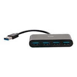 C2G 4-Port USB Hub - USB 3.0 Hub - SuperSpeed USB - 5Gbps - Rozbočovač - 4 x SuperSpeed USB 3.0 - desktop