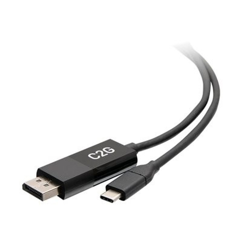 C2G 6ft (1.8m) USB-C to DisplayPort Adapter Cable - 4K 60Hz - Kabel adaptéru - 24 pin USB-C (M) do DisplayPort (M) - USB 3.1 /