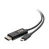 C2G 6ft (1.8m) USB-C to DisplayPort Adapter Cable - 4K 60Hz - Kabel adaptéru - 24 pin USB-C (M) do DisplayPort (M) - USB 3.1 /