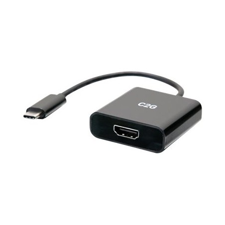 C2G 4K USB C to HDMI Adapter - 4K 60Hz - Video adaptér - 24 pin USB-C s piny (male) do HDMI se zdířkami (female) - černá
