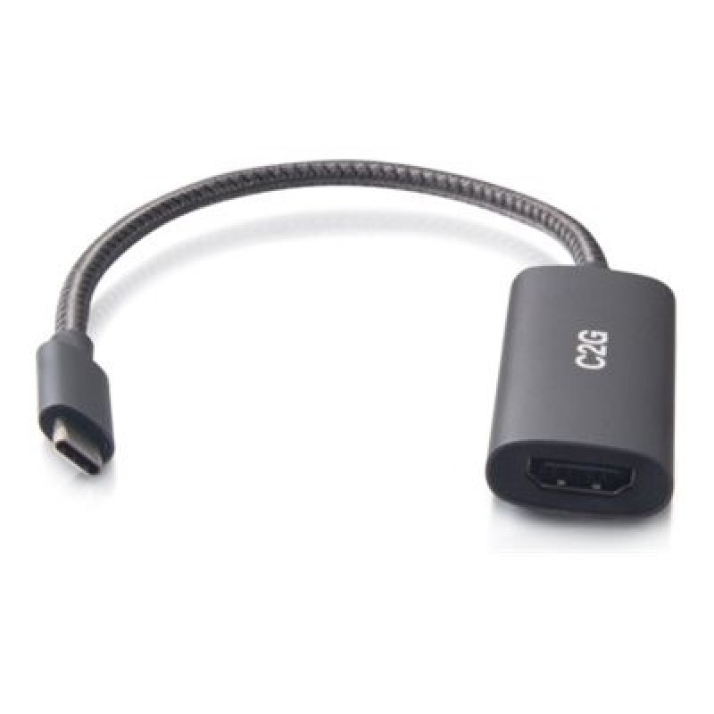 C2G USB C to HDMI Adapter - AV Adapter - 8K 60Hz - Black - M/F - Video adaptér - USB-C s piny (male) do HDMI se zdířkami