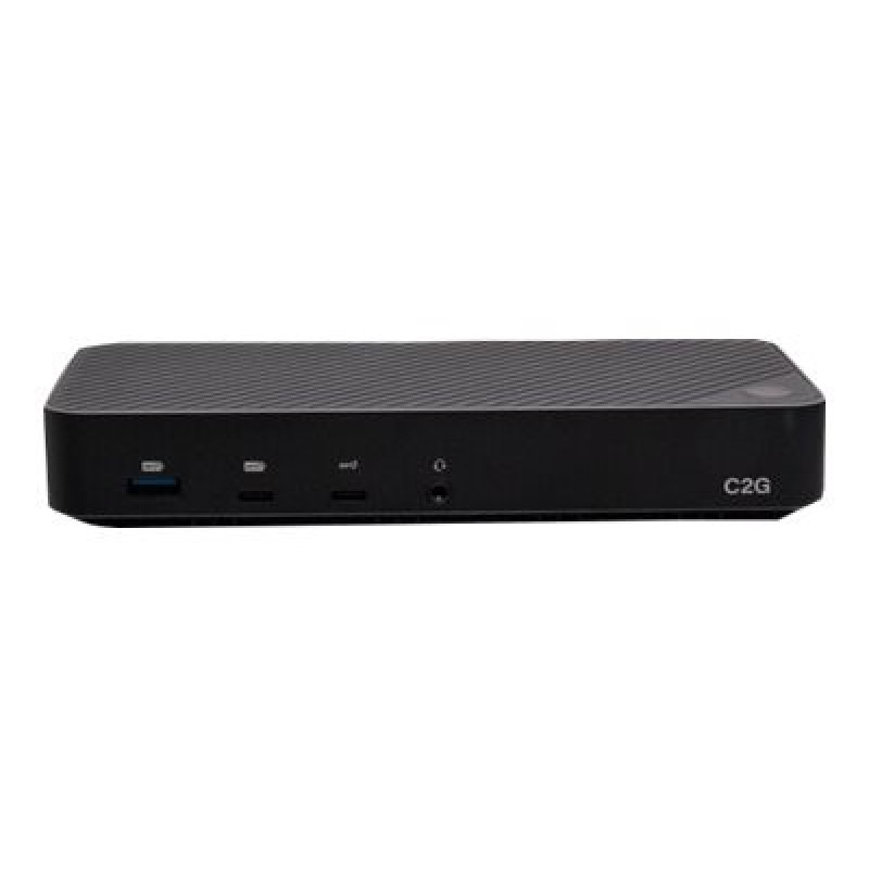 C2G USB-C 11-in-1 Hybrid DisplayLink and DP Alt Mode Triple 4K Docking Station with HDMI, DisplayPort, Ethernet, USB, 3.5mm