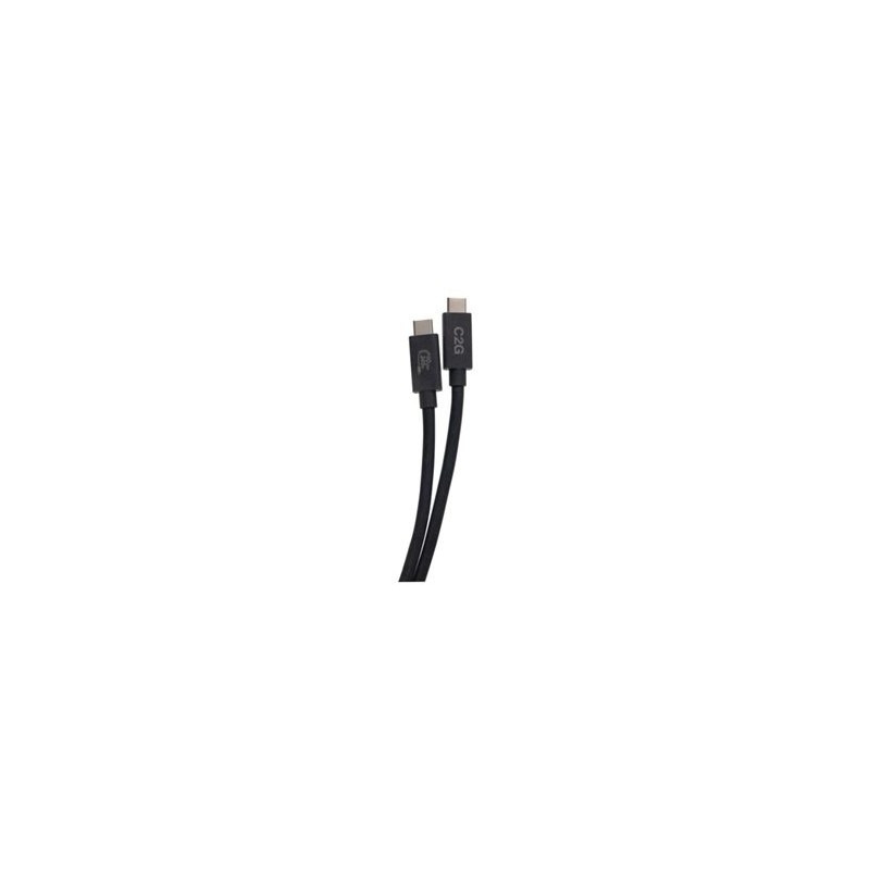 C2G 3.3ft (1m) USB 4.0 USB-C to C (48V 5A) 240W Charging Cable-Black - USB kabel - USB-C (M) do USB-C (M) - Thunderbolt 4 - 90