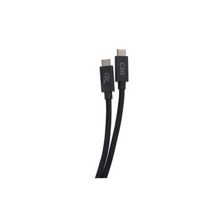 C2G 3.3ft (1m) USB 4.0 USB-C to C (48V 5A) 240W Charging Cable-Black - USB kabel - USB-C (M) do USB-C (M) - Thunderbolt 4 - 90