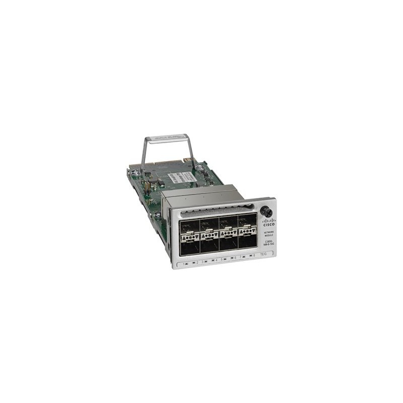Cisco - Expanzní modul - 10 Gigabit SFP+ / SFP (mini-GBIC) x 8 - repasovaný - pro Catalyst 3850-12X48U-E, 3850-12X48U-S