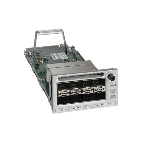 Cisco - Expanzní modul - 10 Gigabit SFP+ / SFP (mini-GBIC) x 8 - repasovaný - pro Catalyst 3850-12X48U-E, 3850-12X48U-S
