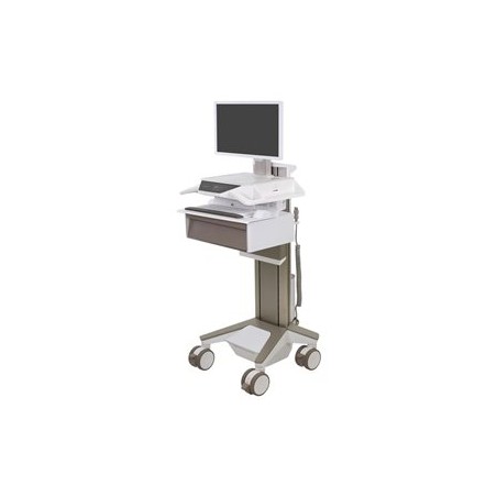 Ergotron CareFit Pro - Vozík - Electric Lift - pro LCD displej / PC vybavení - zdravotní - bílá, teplá šedá - velikost… C5222B1C