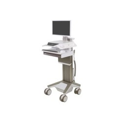 Ergotron CareFit Pro - Vozík - píst Constant Force - pro LCD displej / PC vybavení - zdravotní - bílá, teplá šedá - ve… C5212112