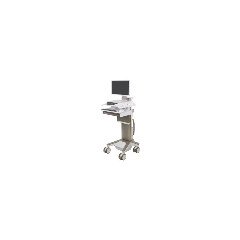 Ergotron CareFit Pro - Vozík - píst Constant Force - pro LCD displej / PC vybavení - zdravotní - bílá, teplá šedá - ve… C5212112