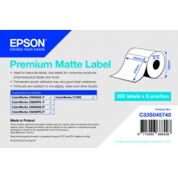 EPSON POKLADNÍ SYSTÉMY Premium Matte Label Die-Cutroll/105MMX210MM 282 Labels