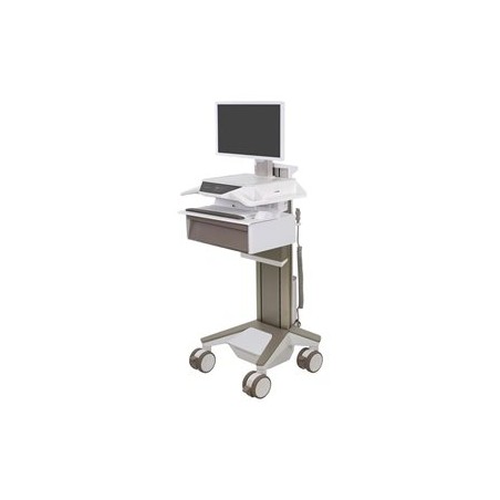 Ergotron CareFit Pro - Vozík - Electric Lift - pro LCD displej / PC vybavení - zdravotní - bílá, teplá šedá - velikost… C5222B12
