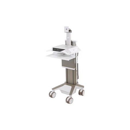 Ergotron CareFit Pro - Vozík - Electric Lift - pro LCD displej / PC vybavení - napájeno LiFe, CHE - zdravotní - bílá, teplá