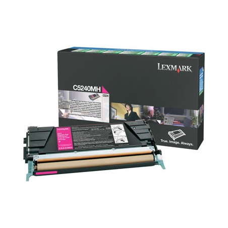 Lexmark - Vysoká výtěžnost - purpurová - originální - kazeta s barvivem LCCP, LRP - pro Lexmark C524, C524dn, C524dtn, C524n