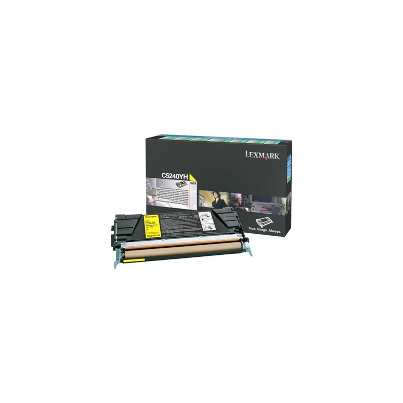 Lexmark - Vysoká výtěžnost - žlutá - originální - kazeta s barvivem LCCP, LRP - pro Lexmark C524, C524dn, C524dtn, C524n