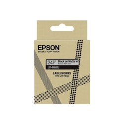 Epson LabelWorks LK-6WBJ - Černá na matné bílé - Role (2,4 cm x 8 m) 1 kazeta/y závěsný box - pásková kazeta - pro LabelWorks