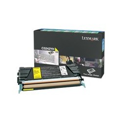 Lexmark - Vysoká výtěžnost - žlutá - originální - kazeta s barvivem - pro Lexmark C524, C524dn, C524dtn, C524n, C524tn, C532dn