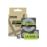 Epson LabelWorks LK-6GBJ - Černá na matné zelené - Role (2,4 cm x 8 m) 1 kazeta/y závěsný box - pásková kazeta - pro LabelWorks