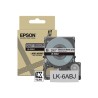 Epson LabelWorks LK-6ABJ - Matný - černá na matné šedé - Role (2,4 cm x 8 m) 1 kazeta/y závěsný box - páska - pro LabelWorks