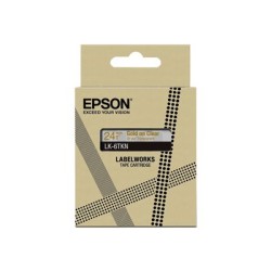 Epson LabelWorks LK-6TKN - Metalický - zlatá na průsvitné - Role (2,4 cm x 9 m) 1 kazeta/y závěsný box - pásková kazeta - pro