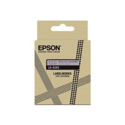 Epson LabelWorks LK-4UAS - Šedá na levandulové - Role (1,2 cm x 8 m) 1 kazeta/y závěsný box - pásková kazeta - pro LabelWorks
