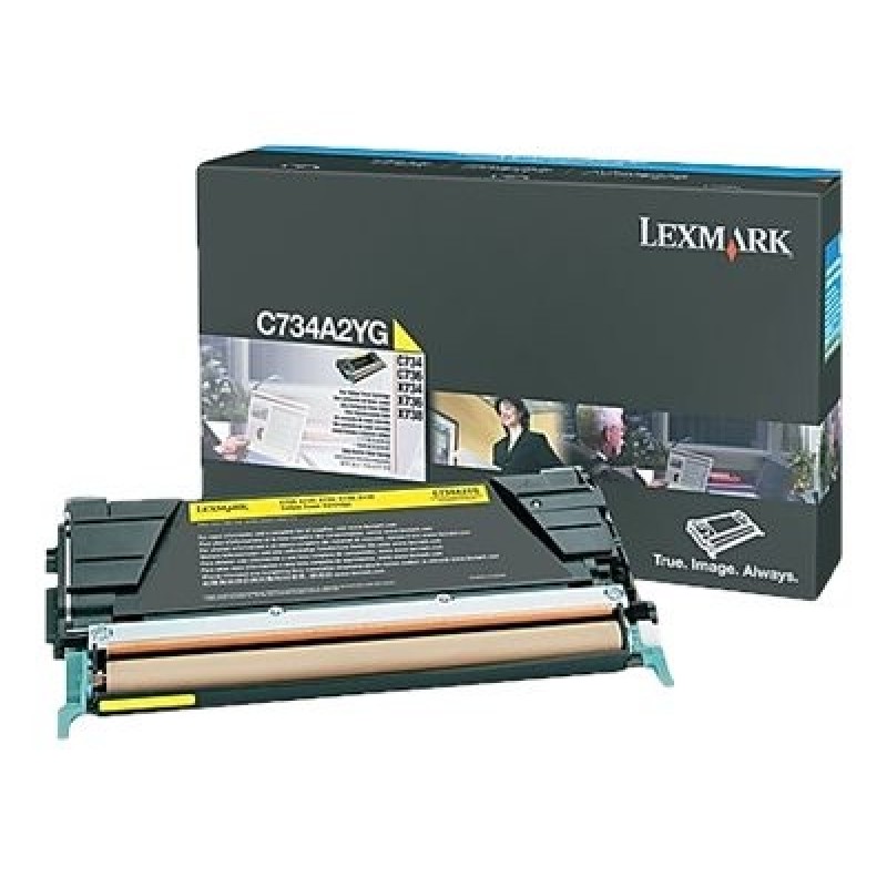 Lexmark - Žlutá - originální - kazeta s barvivem LCCP - pro Lexmark C734, C736, X734, X736, X738